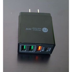 Fast PD Wall Charger 4 Ports Type C and USB A QC 3.0 Quick Charge